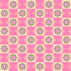seamless pattern with flowers for wallpaper 