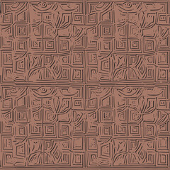 seamless pattern with maze