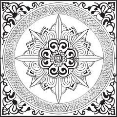 ornamental round lace ornament