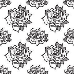 seamless background with roses