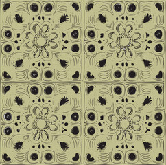 seamless pattern with flowers