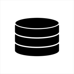 Database icon flat illustration on white background..eps