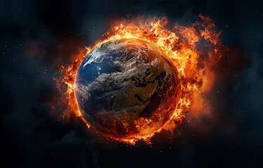 a burning earth