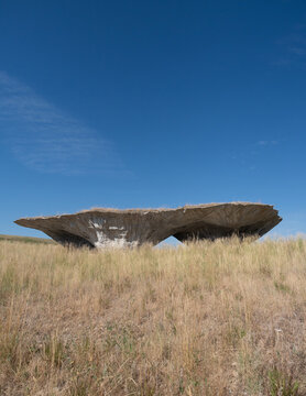 Low Angle View of the Domo at Tippet Rise Art Center in Montana