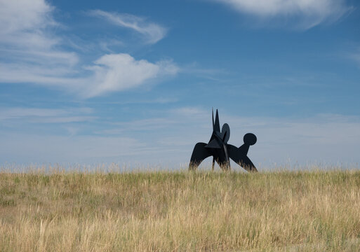Two Discs Sculpture by Alexander Calder on Display at Tippet Rise Art Center in Montana