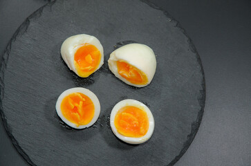 半熟ゆで卵を作ってみた