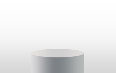 Gradient background pedestal podium