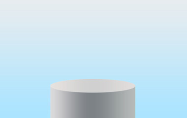 Gradient background pedestal podium