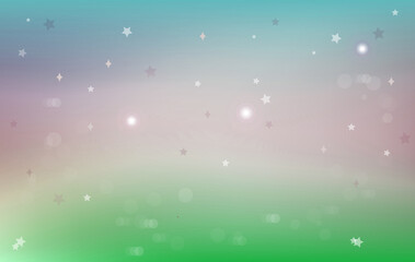Fairytale background with rainbow grid. cute universe