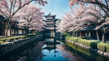 古都の春の風景