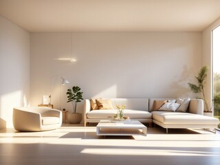 A minimalist living room embraces simplicity and clean lines, featuring uncluttered spaces, neutral tones, and carefully selected essentials for a serene and harmonious ambiance.