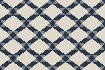 Modern geometric shapes patterns, seamless vector illustration. Pattern designs with modern geometric shapes can be printed as a background image or used for rugs, carpets, or textile fabric.