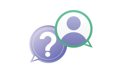 Dialogue box with user is conceptualizing customer complaint.on white background.Vector Design Illustration.
