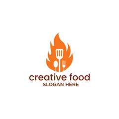 Fast food chef home logo restaurant chef logo design concept Food Restaurant vector