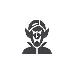 Halloween vampire vector icon