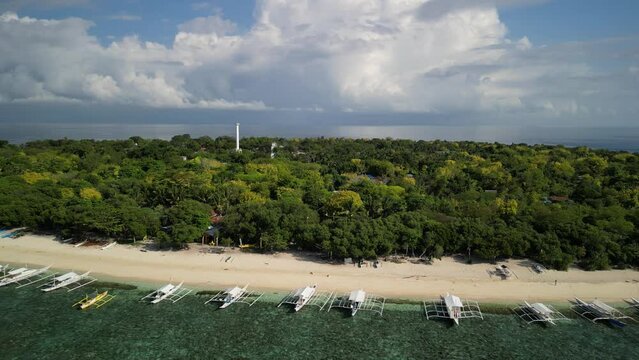Philippines, tropical, island, balicasag, ocean, bohol, boats, banka, pacific,