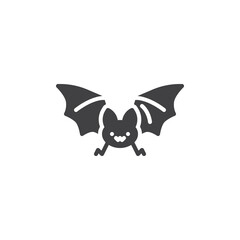 Halloween bat vector icon