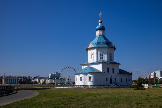 Sunny Cheboksary, Chuvashia, August 2023.