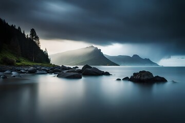 landscape at night