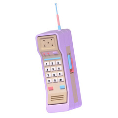 Brick cell phone 3D