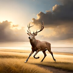 antelope on sunset