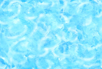 白い筆タッチが入った青くきれいなアブストラクト背景