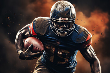 american football, AI generated