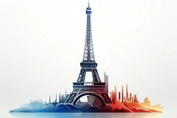 Foto op Plexiglas Eiffel tower concept, AI generated © Frédéric Prochasson