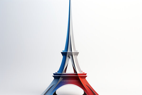 Stylized Eiffel tower concept, AI generated