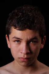 Fototapeta premium portrait of a green eyes young man