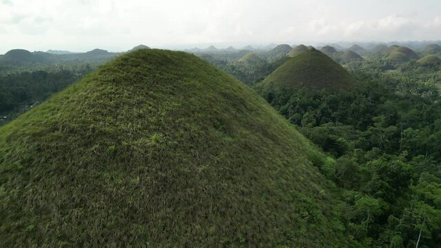 Philippines rice terraces Bohol Chocolate Hills drone