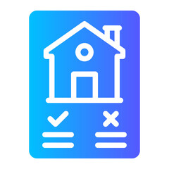 house rules gradient icon