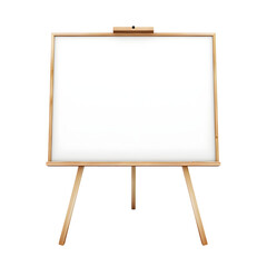 easel with blank canvas