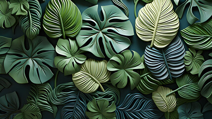 Tropical Leafy Accents