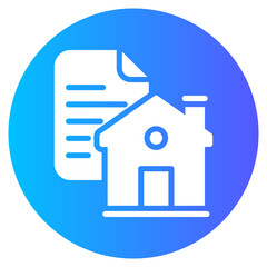 binder clip gradient icon