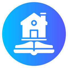 house rules gradient icon