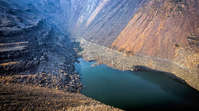 This photo is of ecl coal mines lalmatia godda jharkhand