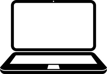 Laptop flat icon illustration computer symbol for graphic design, Web site, social media, UI, mobile app