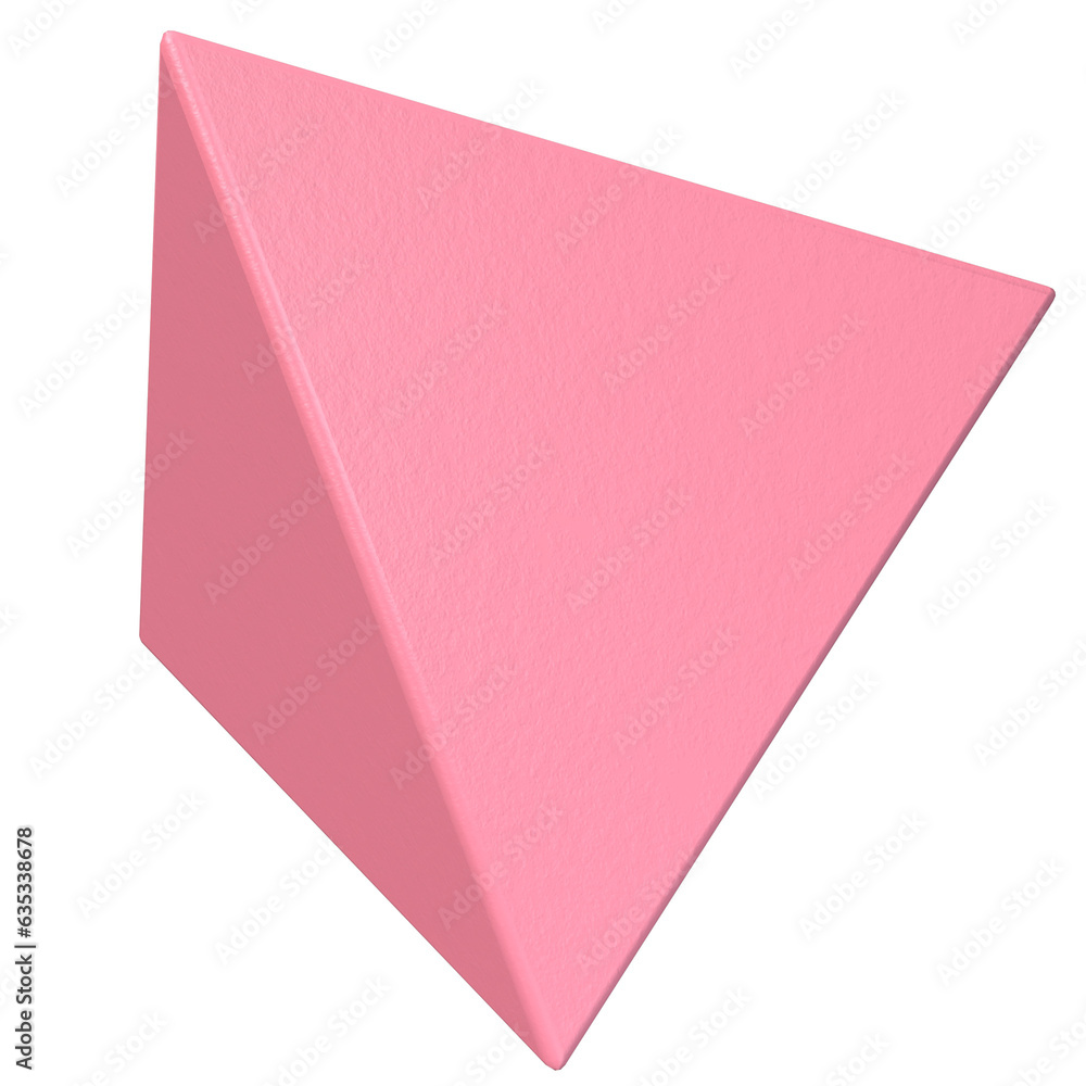 Canvas Prints Pink pyramid 3D