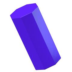 Purple octagon 3D