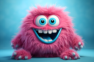 Fototapeta premium Kids Halloween Party Costume Toy Plush Pillow Beanbag Stuffed Animal Monster Generative ai