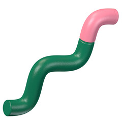 Two-tone wave line 3D
