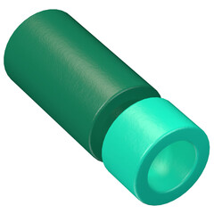 Two-tone tube 3D