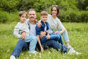 Fototapeta premium family summer rest