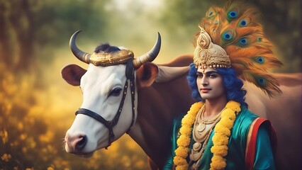 Auspicious day of Janmashtami dawns, may Lord Krishna's love and grace illuminate your life with happiness, peace, and prosperity. Jai Shri Krishna!