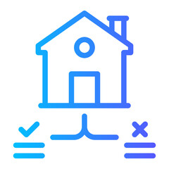 house rules gradient icon