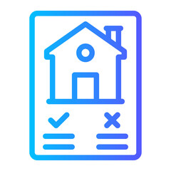 house rules gradient icon