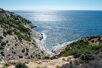 Fototapeta na wymiar Beautiful landscape from Thassos, Greece