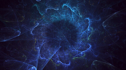 3D rendering abstract colorful fractal light background