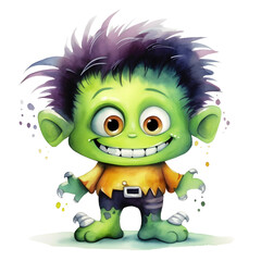 Naklejka premium Watercolor Halloween Cute Collection Clipart, 27 PNG Halloween Clipart, Cute Ghost Clipart, Bat Clipart, Halloween Bundle, Commercial Use 